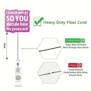 Porta credenciales retráctil X57 con diseño de llama y botella de medicina, estilo mixto, para estudiantes de enfermería, accesorios de enfermería y vida de enfermera - Product Image 2