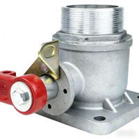 Katup Bola Pelindung Kebakaran dari Paduan Aluminium Baru DN50 DN65 Lurus Full Bore Ujung Berulir Sistem Sprinkler Pemadam Kebakaran Model J01