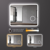 High Quality LED Mirror Defogger Magnifying Smart Touch Screen Bathroom Mirror with Led Light