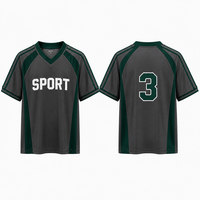 Jersey Sepak Bola Minimalis OEM Sublimasi, Model Longgar, Ringan, untuk Latihan dan Streetwear