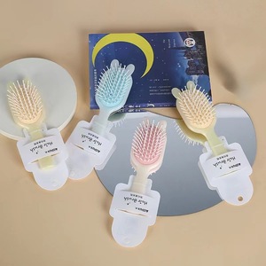 <b>Cushion</b> Hair Massage Comb <b>Round</b> Nylon Plastic Portable For General Population With Airbag Feature - Product Image 1