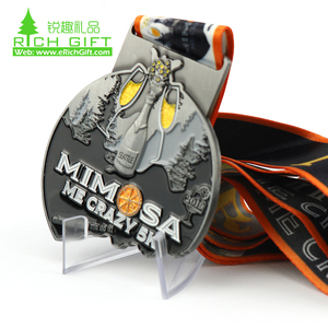 Tùy Chỉnh Thiết Kế Kim Loại Mềm Men Vui Vẻ Chạy Huy Chương Marathon Chạy Thể Thao 10K <span class=keywords><strong>5K</strong></span> Huy Chương Với Nhận thức Ribbon - Product Image 3