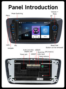 BQCC 7" Quad Octa Core Android 13 Sans Fil Carplay Android Auto <span class=keywords><strong>Autoradio</strong></span> Carplay WIFI 4G GPS BT DSP Stéréo Voiture pour <span class=keywords><strong>Seat</strong></span> <span class=keywords><strong>Ibiza</strong></span> - Product Image 6