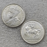 Florin du centenaire australien 1934/35, pièces commémoratives de style antique George V, cadeaux, décoration de la maison