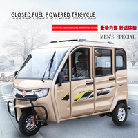 Tricycle motorisé à carrosserie fermée, écologique, sûr et fluide, pour adulte, 3 roues, haute capacité de charge, avec abri pour moto