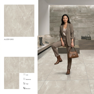 Ascoli Shine Double Charged Glossy Porcelain <b>Floor</b> Tiles Full Body Premium Surface 80x80cm - Product Image 4