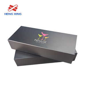 HENGXING Boîte-cadeau de logo personnalisé avec fermeture magnétique et couvercle rabattable Boîte-cadeau magnétique noire de luxe avec insertion EPE - Product Image 4