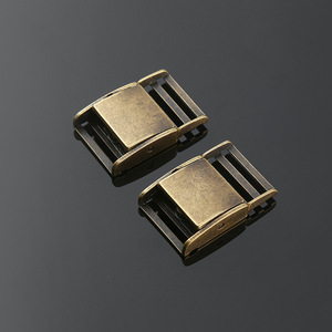 Hebilla de liberación lateral de aleación de zinc, accesorios para bolsos en bronce y plata, duraderos y resistentes al desgaste, para bolsos, primavera 2022 Q058-20 - Product Image 2