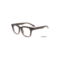 Montures de lunettes optiques carrées surdimensionnées en acétate TR, monture large pleine pour hommes et femmes, lunettes de vue OEM ODM