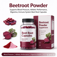 Poudre de Betterave pour Soutenir les Performances Athlétiques, la Digestion et le Système Immunitaire - Capsules de Betterave