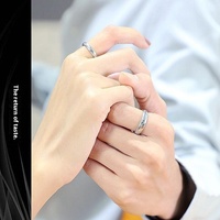 Bague Simple et Moderne en Acier Inoxydable, Bijoux de Mode, Cercle Simple pour Tous les Jours, Montre à Main Décontractée, All-Match, Style Bague de Couple