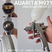 Pistolet de pulvérisation pneumatique mini H-921 en aluminium à alimentation par gravité, pot de peinture 250 ml, buse 1,0 mm, pression d'air 3 bars/43 psi, sans air, pour voiture