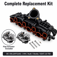 Collecteur d'admission d'air 03L129711AG 03L129711M 03L129711E pour VW Audi Skoda SEAT 2.0 TDI avec actionneur