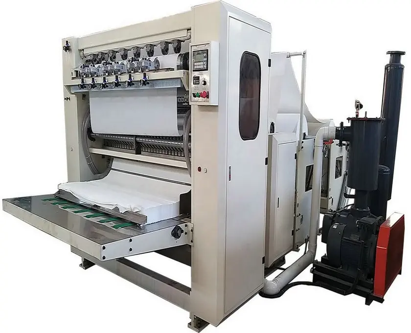 Ligne de production automatique de papier mouchoirs en papier pliant gaufrage