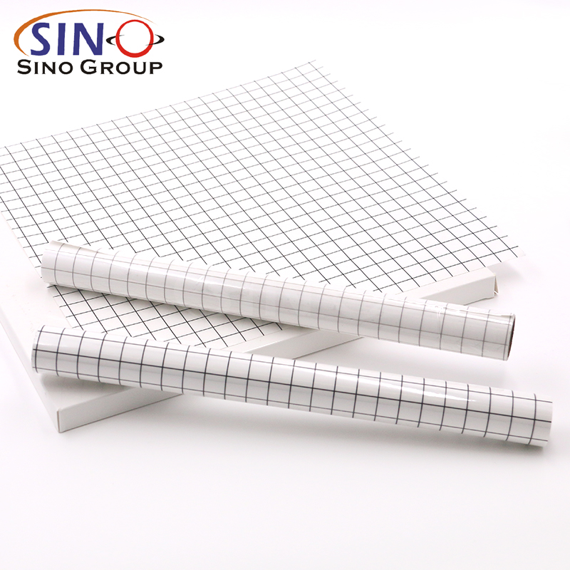 Transfer Film With Measuring Grid High Tack PET Material Reusable Transparent Transfer Paper