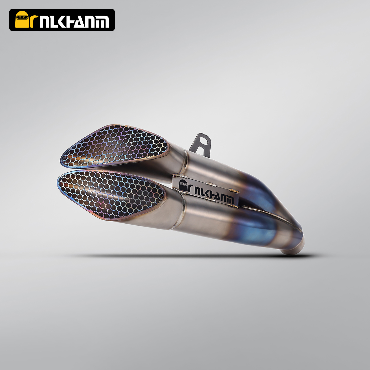 NlkHanm Titanium Honeycomb Forged Motorcycle Exhaust Kit slip on