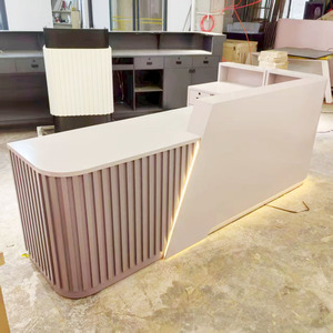 Salon Reception Desk Hair Salon Front Desk Modern Spa <b>Checkout</b> <b>Counter</b> Salon Cashier Bar <b>Counter</b> Beauty Shop Reception <b>Counter</b> - Product Image 2