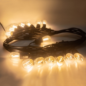 48 Foot Outdoor Weatherproof Flexible Led Light <b>String</b> Hanging Sockets Patio Lights - Product Image 3