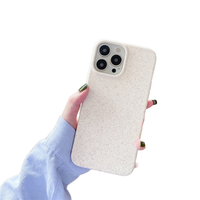 Étuis de téléphone portable dégradables en paille de blé pour iPhone 14 15 Business Design Samsung Redmi Pro Max Plus XR étuis de couverture de téléphone portable
