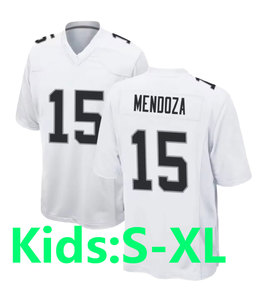2026 Homme et Jeunesse 15 # Maillot Mendoza Las Vegas 98 # Crosby 89 # Bowers 2 # Maillots de football cousus de haute qualité pour le premier tour de draft de la NFL - Product Image 3