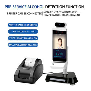 Hochgeschwindigkeits-Anwesenheit für biometrische Zugangs kontrolle Pre-Shift <span class=keywords><strong>Alcohol</strong></span> Detection Gesichts erkennung Temperatur test unterstützt - Product Image 3