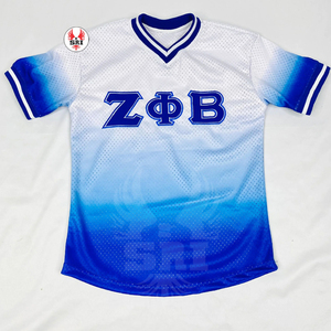 เสื้อเบสบอลคุณภาพสูงแบบกำหนดเอง Zeta Phi Beta เสื้อยืดระบายอากาศสำหรับเบสบอล ซอฟต์บอล พร้อมเทคนิคการพิมพ์แบบขายส่ง - Product Image 2
