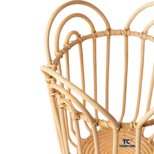 Cesta ondulada abierta de mimbre de flores al por mayor hecha en Vietnam precio barato de alta calidad - Product Image 2