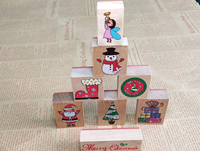 Tampon journal en bois personnalisé pour enfants kit de tampons en caoutchouc enseignant bébé jouet scrapbooking animal noël ferme tampons en bois ensemble