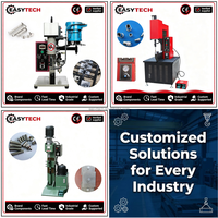 2026 Easytech OEM Presse hydraulique automatique CNC de bureau pour rivetage à emboîtement de goujons en acier inoxydable pour bagages