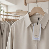 Etiquetas colgantes y etiquetas de ropa personalizadas impresas en papel ecológico con código de barras para zapatos y prendas de vestir