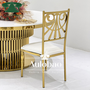 Wholesale Modern Adjustable Outdoor Stackable Stainless Steel Banquet Dining <b>Chairs</b> for Wedding and Hotel Events - Product Image 4