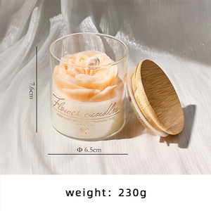 Velas Aromáticas de Cera de Soja con Forma Redonda, Creativas y de Lujo para Decoración del Hogar, con Vaso de Vidrio - Edición Festiva y de Pascua - Product Image 6