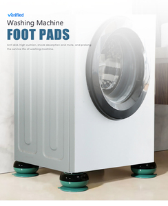 Patins antidérapants et anti-vibrations en caoutchouc pour machine à laver, rehausseur de pieds, amortisseur de chocs et de bruit pour le support de la machine à laver - Product Image 4