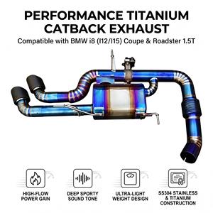 ระบบท่อไอเสียแบบ Catback วาล์ว Vortex Blue Titanium สำหรับ BMW i8 I12 I15 Coupe Roadster 1.5T ปี 2014-2020 ชุดแต่งแบบติดตั้งได้โดยตรง - Product Image 1