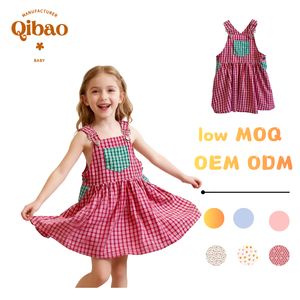 <span class=keywords><strong>Robe</strong></span> Salopette à Carreaux en Coton 100% pour Enfants - <span class=keywords><strong>Robe</strong></span> à Bretelles à Carreaux Rouges et Blancs pour Fille, Tout-Petit et Petite Fille - Product Image 1