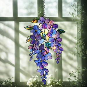 Decoración de Jardín y Ventana de Acrílico con Ramas de Glicinia, Estilo Bohemio Moderno y Minimalista, Hecha a Mano, Envío Directo - Product Image 3