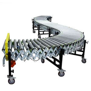 Fabrika fiyat teleskopik elektrik güç çift yön dönüş esnek makaralı konveyör depo lojistik endüstriyel konveyör - Product Image 2