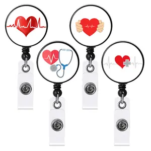 Nursing Badge Reel, Medicine Cartoon Retractable Badge Reel, Healthcare  Badge Reel, Retractable ID Lanyard Name Tag Card Badge Holder Clip