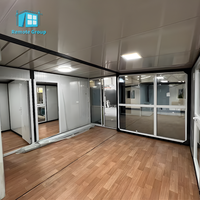 Maison conteneur préfabriquée extensible de 20, 30 ou 40 pieds, facile à installer et économe en énergie, avec chambre, salle de bain et cuisine