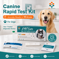 Test combiné Parvovirus/Giardia CPV/GIA Canin – Kit de détection vétérinaire rapide triple en une étape pour hôpitaux vétérinaires