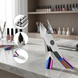 Coupe-ongles professionnel en acier au carbone ASAP, instruments de podologie durables, kit personnel de coupe-ongles à large ouverture de mâchoire - Product Image 2