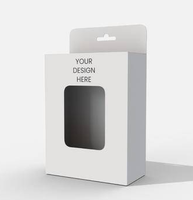 Boîte cadeau en carton ondulé personnalisée avec poignée, boîte d'emballage pour noix et biscuits de Noël, boîte en carton portable recyclable