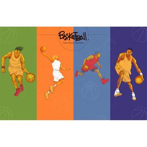 <span class=keywords><strong>Papier</strong></span> <span class=keywords><strong>peint</strong></span> mural de basket-ball populaire, frotté directement, pour chambre de garçon - Product Image 5