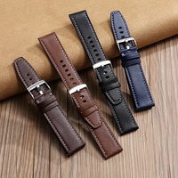 Correa de Reloj de Cuero Genuino de 22mm para GT3, S7 y S1, Venta Directa de Fábrica