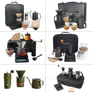 Kit de café 9-en-1 en stock kit de café kit d'accessoires de café portable avec fermeture éclair portable bagages - Product Image 3