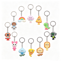 Porte-clés personnalisés en PVC souple et durable avec technique Freeform, service de conception de logo 2D, prix direct usine pour cadeaux promotionnels