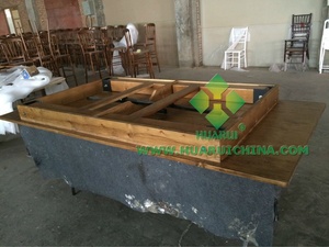 Bàn Ăn Gấp Gọn Bằng Gỗ Cứng Dùng Cho Trang Trại Ngôi Nhà Nông Trại Mộc Mạc Nặng - Product Image 3