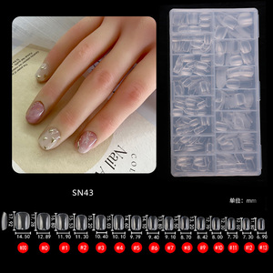 <span class=keywords><strong>Uñas</strong></span> de <span class=keywords><strong>Gel</strong></span> Suaves Cuadradas <span class=keywords><strong>Cortas</strong></span> de 14 Tamaños, Transparentes, de Cobertura Completa, Acrílicas, para Salones, Venta al Por Mayor de Fábrica TSZS - Product Image 5