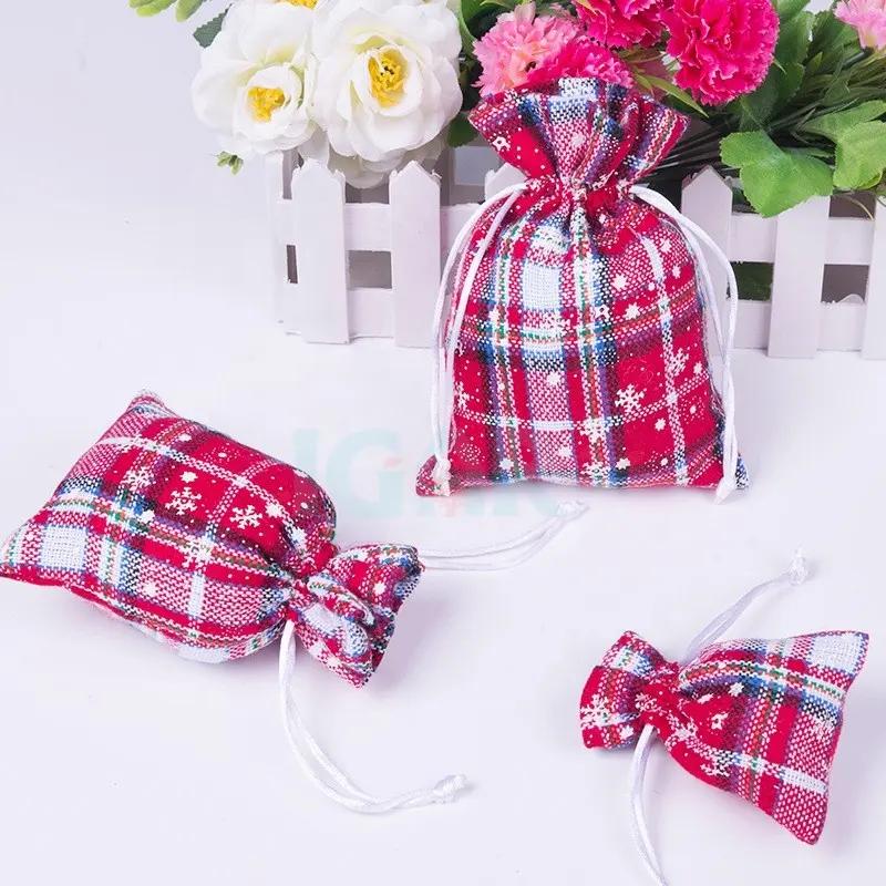 Drawstring Cotton Storage Bag Gift Candy Tea Jewelry Organizer Makeup Cosmetic Coins keys Bags