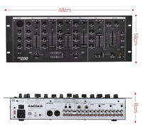 Console de mixage audio professionnelle BHA pour DJ, 5 canaux, RCA entrée/sortie, pour KTV, scène, usine, prix de gros, OEM